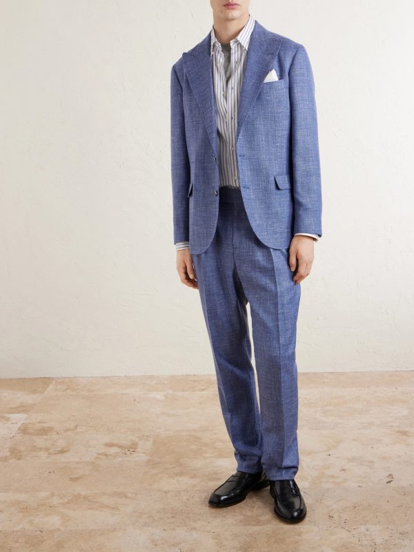 Straight-Leg Virgin Wool-Blend Suit Trousers - OU2