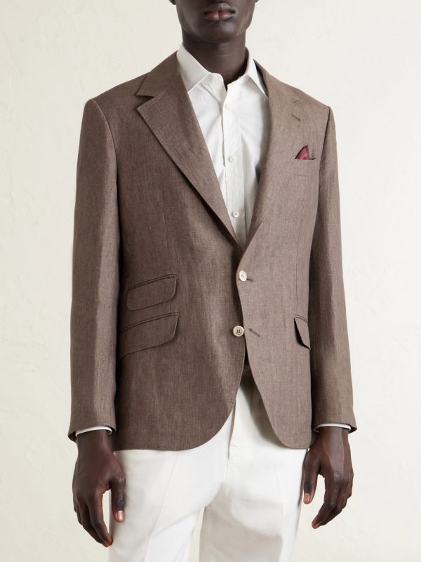 Linen Suit Jacket - FR Linen Suit Jacket - FR