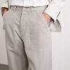 Straight-Leg Linen and Cotton-Blend Trousers - CU