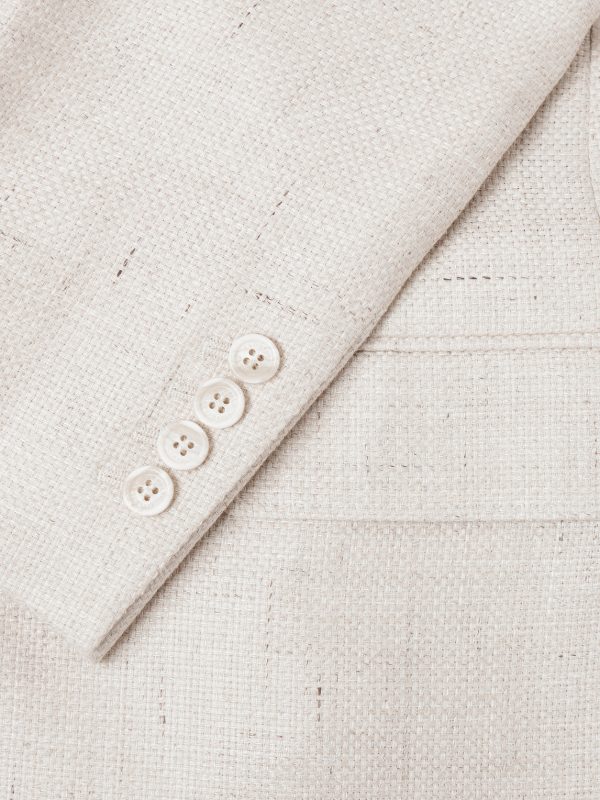 Silk, Linen and Wool-Blend Blazer - CU Silk, Linen and Wool-Blend Blazer - CU