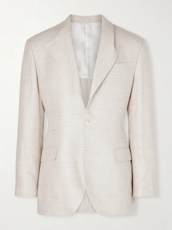 Silk, Linen and Wool-Blend Blazer Silk, Linen and Wool-Blend Blazer