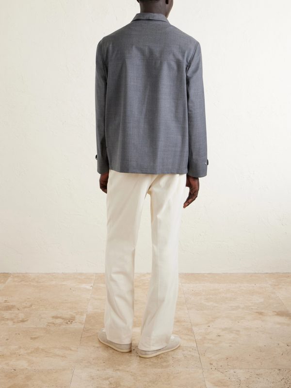 Virgin Wool Field Jacket - BK