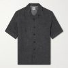 Camp-Collar Linen Shirt