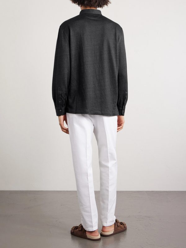 Linen and Cotton-Blend Shirt - BK Linen and Cotton-Blend Shirt - BK