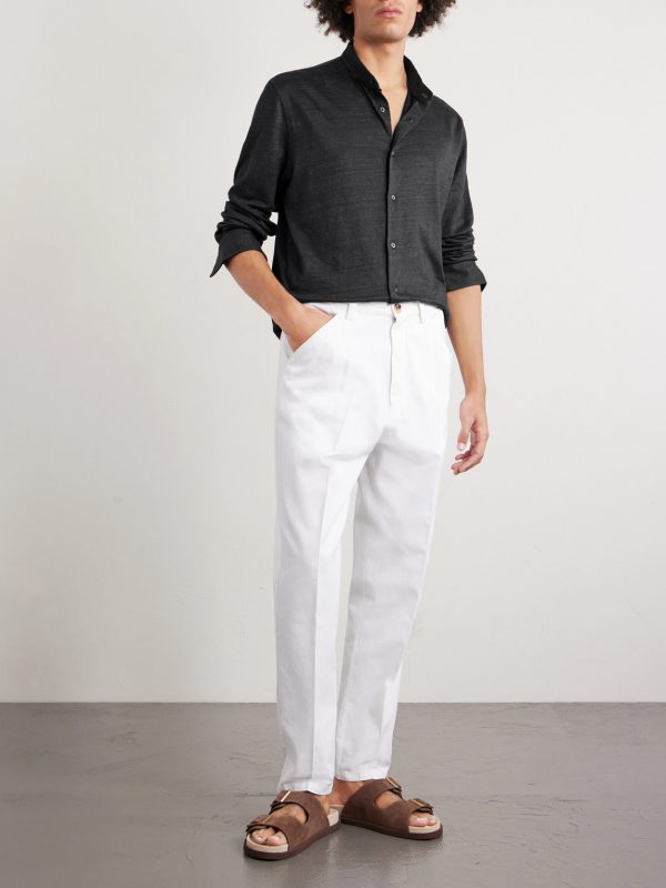 Linen and Cotton-Blend Shirt - OU Linen and Cotton-Blend Shirt - OU