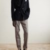 Straight-Leg Pleated Prince of Wales Checked Wool, Silk and Linen-Blend Trousers - OU Straight-Leg Pleated Prince of Wales Checked Wool, Silk and Linen-Blend Trousers - OU