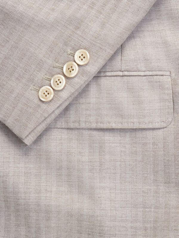 Double-Breasted Herringbone Cashmere and Silk-Blend Suit Jacket - CU Double-Breasted Herringbone Cashmere and Silk-Blend Suit Jacket - CU