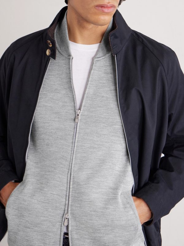 Cashmere-Blend Zip-Up Sweatshirt - CU Cashmere-Blend Zip-Up Sweatshirt - CU