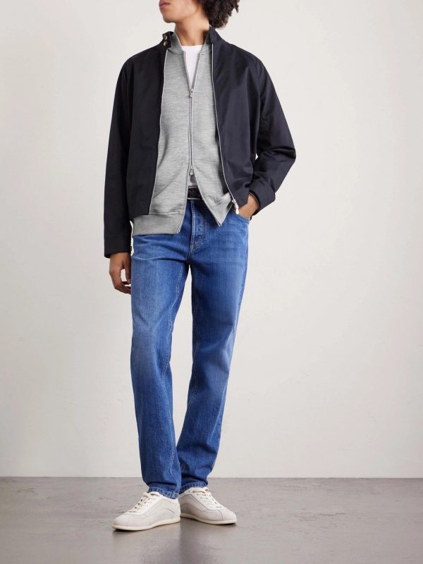 Cashmere-Blend Zip-Up Sweatshirt - OU Cashmere-Blend Zip-Up Sweatshirt - OU