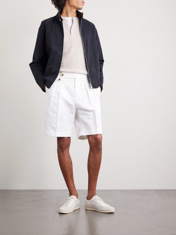 Ribbed Linen and Cotton-Blend Henley Shirt - OU Ribbed Linen and Cotton-Blend Henley Shirt - OU