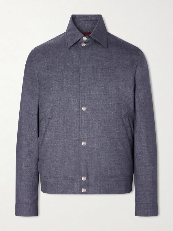 Virgin Wool Blouson Jacket Virgin Wool Blouson Jacket