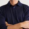 Silk and Cotton-Blend Polo Shirt - CU Silk and Cotton-Blend Polo Shirt - CU
