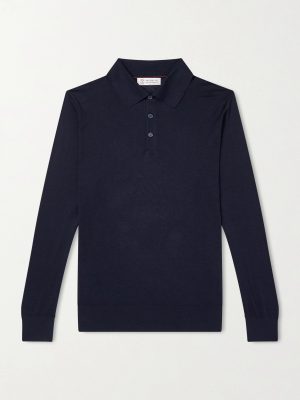 Silk and Cotton-Blend Polo Shirt Silk and Cotton-Blend Polo Shirt