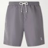 Straight-Leg Mid-Length Logo-Embroidered Swim Shorts Straight-Leg Mid-Length Logo-Embroidered Swim Shorts