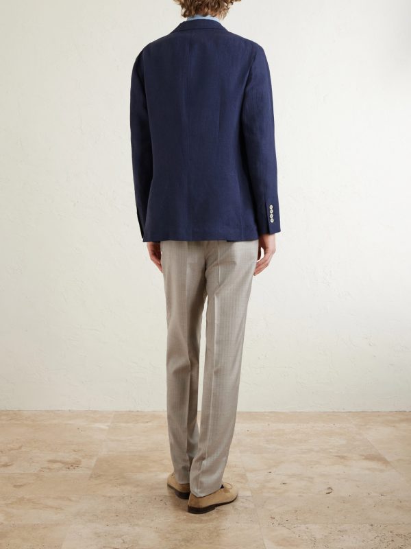 Tapered Pleated Cashmere and Silk-Blend Suit Trousers - BK Tapered Pleated Cashmere and Silk-Blend Suit Trousers - BK