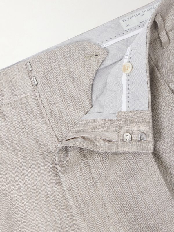 Tapered Pleated Cashmere and Silk-Blend Suit Trousers - E1 Tapered Pleated Cashmere and Silk-Blend Suit Trousers - E1