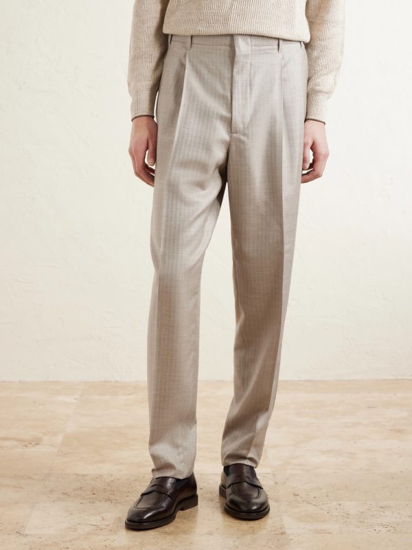 Tapered Pleated Cashmere and Silk-Blend Suit Trousers - FR Tapered Pleated Cashmere and Silk-Blend Suit Trousers - FR