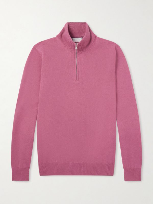 Cashmere Half-Zip Sweater