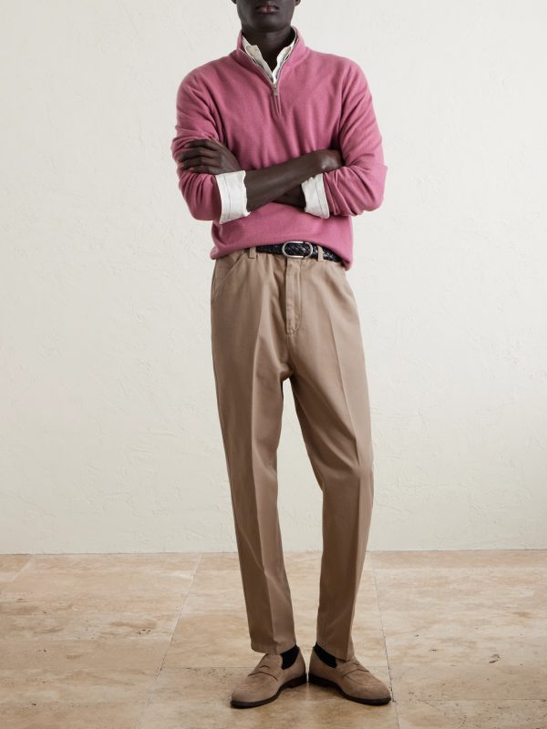 Cashmere Half-Zip Sweater - OU