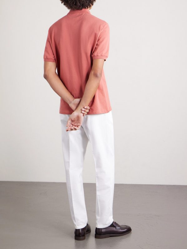 Slim-Fit Cotton-Piqué Polo Shirt - BK