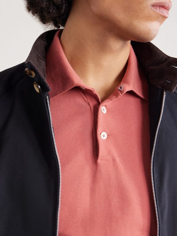 Slim-Fit Cotton-Piqué Polo Shirt - CU