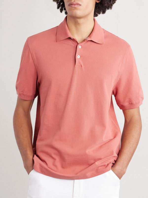 Slim-Fit Cotton-Piqué Polo Shirt - FR