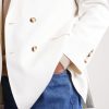 Double-Breasted Silk and Linen-Blend Blazer - E2 Double-Breasted Silk and Linen-Blend Blazer - E2