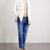 Double-Breasted Silk and Linen-Blend Blazer - OU Double-Breasted Silk and Linen-Blend Blazer - OU