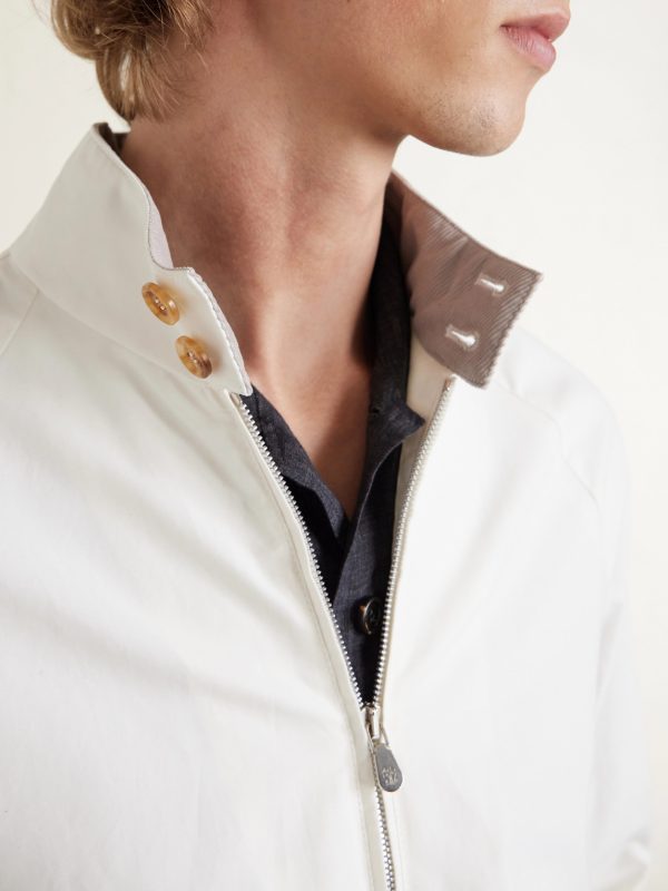 Cotton-Blend Harrington Jacket - CU Cotton-Blend Harrington Jacket - CU