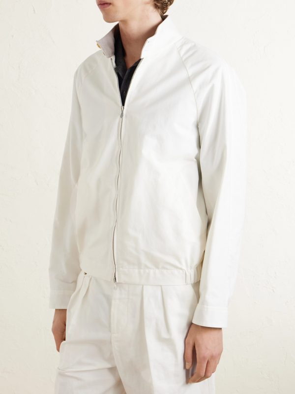 Cotton-Blend Harrington Jacket - FR Cotton-Blend Harrington Jacket - FR