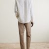 Pinstriped Linen Shirt - BK Pinstriped Linen Shirt - BK