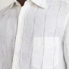 Pinstriped Linen Shirt - CU Pinstriped Linen Shirt - CU