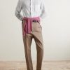 Pinstriped Linen Shirt - OU Pinstriped Linen Shirt - OU