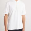 Cotton and Silk-Blend Henley T-Shirt - FR Cotton and Silk-Blend Henley T-Shirt - FR