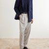 Double-Breasted Silk and Linen-Blend Blazer - OU Double-Breasted Silk and Linen-Blend Blazer - OU