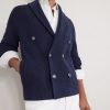 Shawl-Collar Double-Breasted Ribbed Cotton Cardigan - CU Shawl-Collar Double-Breasted Ribbed Cotton Cardigan - CU