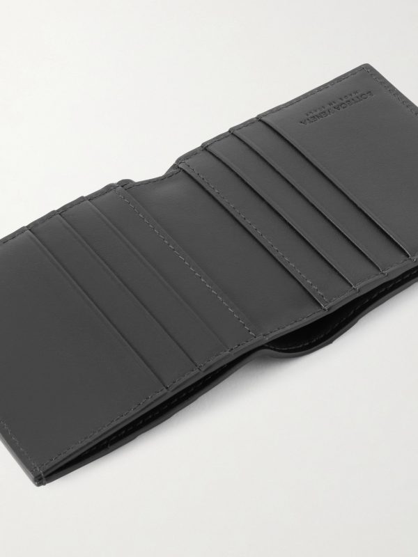 Intrecciato Leather Billfold Wallet - E1 Intrecciato Leather Billfold Wallet - E1