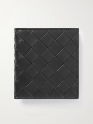 Intrecciato Leather Billfold Wallet