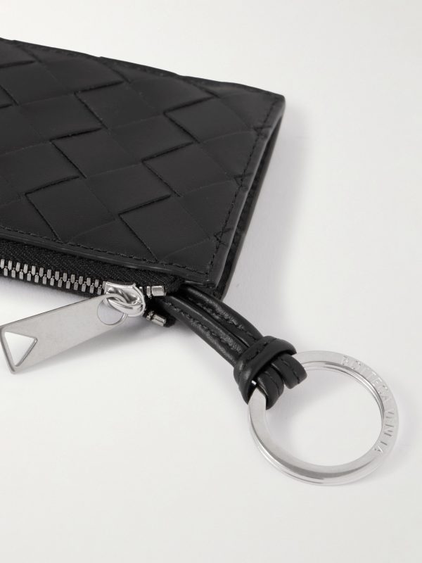 Intrecciato Leather Zipped Cardholder - CU Intrecciato Leather Zipped Cardholder - CU