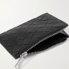Intrecciato Leather Zipped Cardholder - E1 Intrecciato Leather Zipped Cardholder - E1