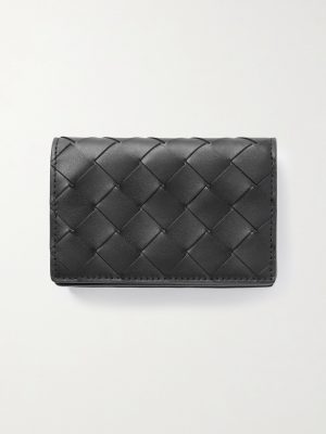 Intrecciato Leather Bifold Cardholder