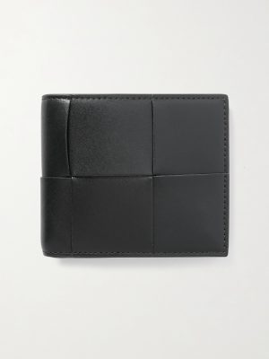 Intrecciato Leather Billfold Wallet