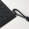 Intrecciato Leather Badge Holder - CU