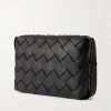 Large Diago Intrecciato Full-Grain Leather Messenger Bag - BK