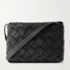 Large Diago Intrecciato Full-Grain Leather Messenger Bag