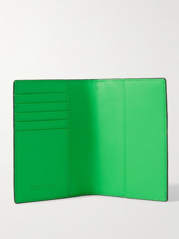 Intrecciato Leather Passport Case - E1 Intrecciato Leather Passport Case - E1