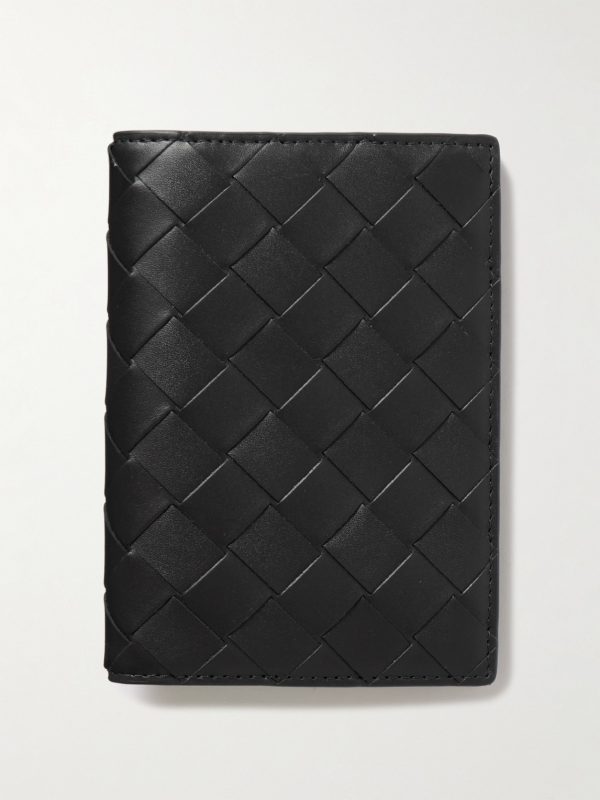 Intrecciato Leather Passport Case Intrecciato Leather Passport Case