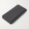 Intrecciato Leather Wallet - BK Intrecciato Leather Wallet - BK