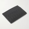 Intrecciato Leather Cardholder - BK