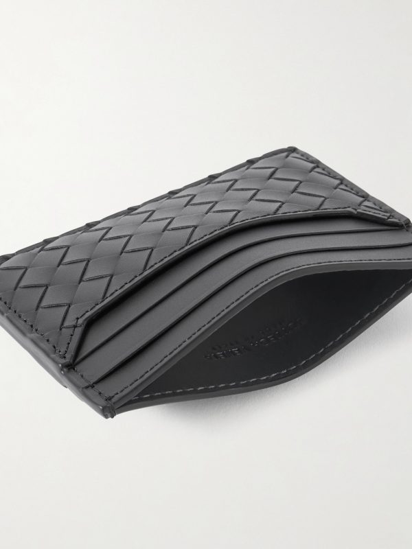 Intrecciato Leather Cardholder - E1